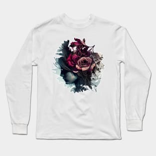 Rose - Cyber flower girl Long Sleeve T-Shirt